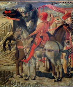 Episodes uit het leven van Sint Nicolaas van Bari (St. Nicolaas van Myra) (detail) door Giovanni di Francesco del Cervelliera
