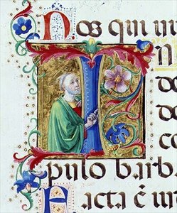 Ms 542 f.44v Geïllustreerde initiaal 