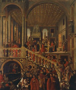 Wonderbaarlijke genezing van dochter van Benvegnudo door Giovanni di Niccolo Mansueti