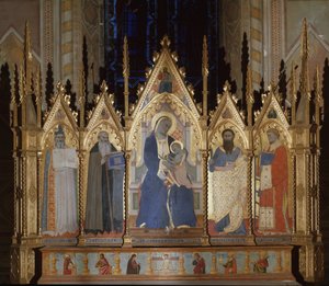 Maagd met heiligen Augustinus, Sint Antonius de Grote, Sint Bartholomeus en Sint Laurentius