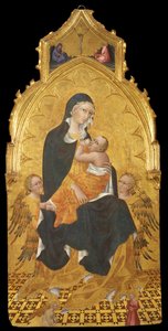 Madonna met Kind en Engelen. De Annunciatie, ca. 1440 door Giovanni di Paolo