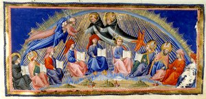 Paradiso, Canto X. Beatrice en Dante zweven naast de Hemel van de Zon en ontmoeten degenen die bekend staan om hun wijsheid