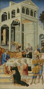 Salome vraagt Herodes om het hoofd van Johannes de Doper door Giovanni di Paolo