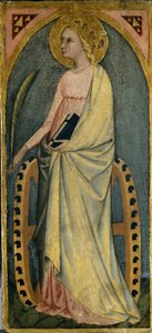 St. Katharina, ca.1400 door Giovanni di Paolo di Grazia