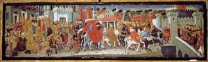 Frederik III en Leonora van Portugal in Rome, 1452 door Giovanni di Ser Giovanni,