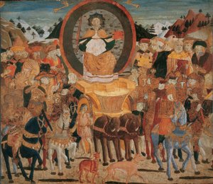 Le triomphe de la gloire door Giovanni di Ser Giovanni Scheggia