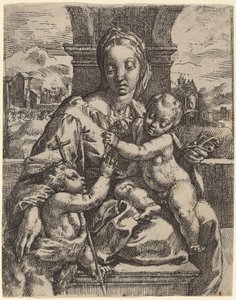 Madonna Aldobrandini door Girolamo Imperiale I after Raphael