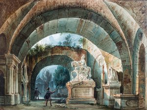 Toneelontwerp voor de opera Don Giovanni van Wolfgang Amadeus Mozart door Girolamo Magnani