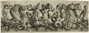 Fries met tritons en nimfen door Girolamo Mocetto