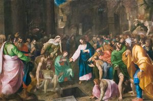 De opstanding van Lazarus, c.1555