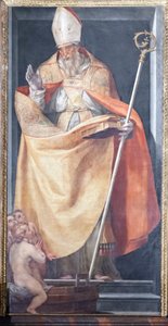 Sint Nicolaas en de drie kinderen door Girolamo Muziano