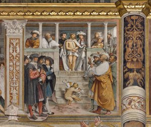 Middenbeuk, Vierde Zuidelijke Span, Ecce Homo, Girolamo Romanino door Girolamo Romanino