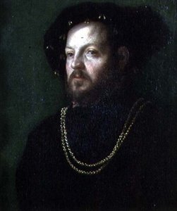 Portret van een man door Girolamo da Carpi