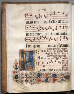 Antifonarium: Initiaal, engel, ca. 1470-1480