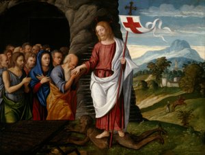 Christus in de voorhel door Girolamo da Santacroce