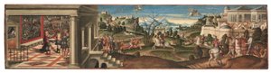 Scènes uit Orlando Furioso door Girolamo da Santacroce
