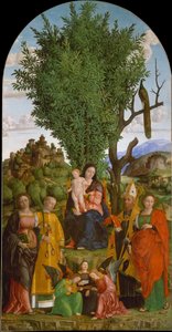Madonna en kind met heiligen, ca. 1520