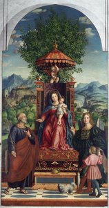 Madonna van de paraplu door Girolamo dai Libri, Museum Castelvecchio door Girolamo dai Libri