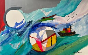 Ad sidera II (schilderij) door Gisela Gaffoglio