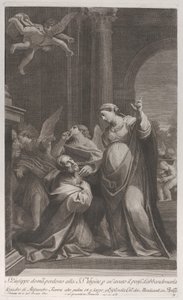Sint Jozef vraagt de Maagd om Vergiffenis voor het Denken aan Verlaten, 1760-1800 door Giuliano Traballesi