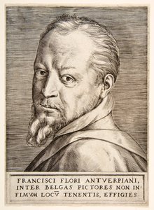 Portret van Frans Floris door Giulio Bonasone
