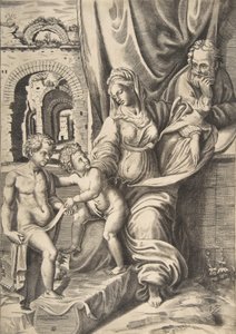 De Heilige Familie en de jonge Johannes de Doper