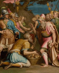 Kapel van het Heilige Sacrament, Tweede overspanning zuidzijde, Giulio Campi, Offer van Melchizedech 1569