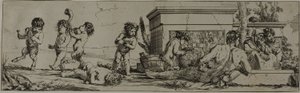 Bacchanaal door Giulio Carpioni