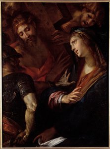 Jezus en de Maagd Maria (olie op doek)