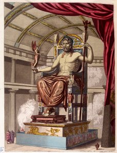 Standbeeld van Jupiter (Zeus) door Giulio Ferrario
