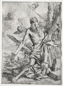 Sint Hiëronymus door Giulio I Carpioni