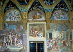 Voorstellingen van de Goddelijke Liefdes, Sala di Psiche door Giulio Romano