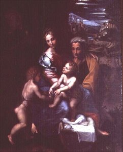 Madonna en Kind met St. Anna en St. Johannes de Doper