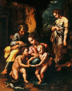 De Spinola Heilige Familie door Giulio Romano