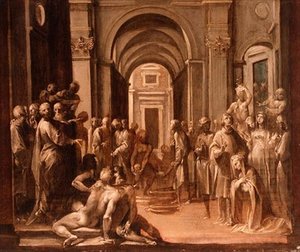 St. Laurentius onder de Armen en Zieken, modello voor een fresco