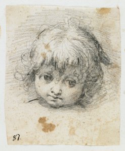 Portret van een kind door Giuseppe Cesari