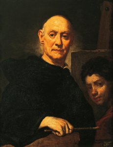 Zelfportret tijdens het schilderen
