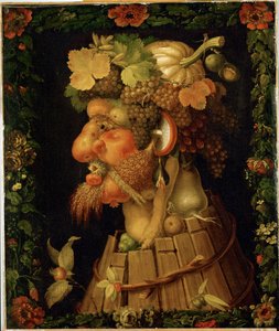 Herfst, allegorie ... door Giuseppe Arcimboldo