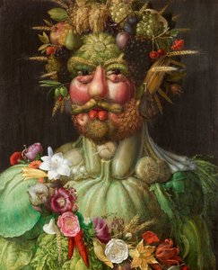 Italiaans: Keizer Rudolf II als Vertumnus.  Rudolf II van Habsurg als Vertumnus door Giuseppe Arcimboldo