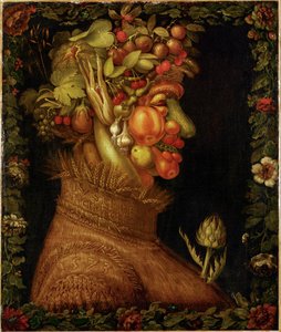Zomer, allegorie ... door Giuseppe Arcimboldo