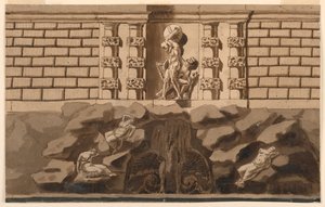Fontein en Grot door Giuseppe Barberi