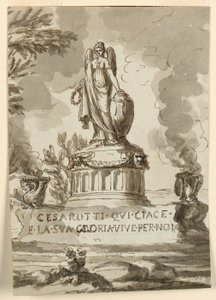 Grafmonument voor Melchiore Cesarotti, Professor in Padua door Giuseppe Barberi