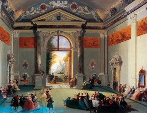 Venetiaans gesprek door Giuseppe Bernardino Bison