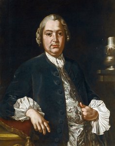 Portret van de componist Niccolo Jommelli door Giuseppe Bonito