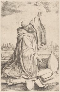 Een heilige bisschop van de Benedictijner orde
