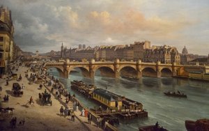 Le Pont-Neuf en de Stad Parijs 1832, 1832