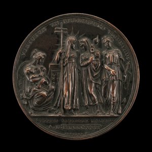 Allegorie van de Triomf van Religie [achterkant] door Giuseppe Cerbara