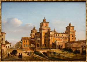 Kasteel van Ferrara door Giuseppe Chittò Barucchi