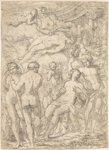 Allegorie met mythologische figuren
