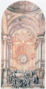 Projectontwerp voor de Evangelische Stad door Giuseppe Galli Bibiena
